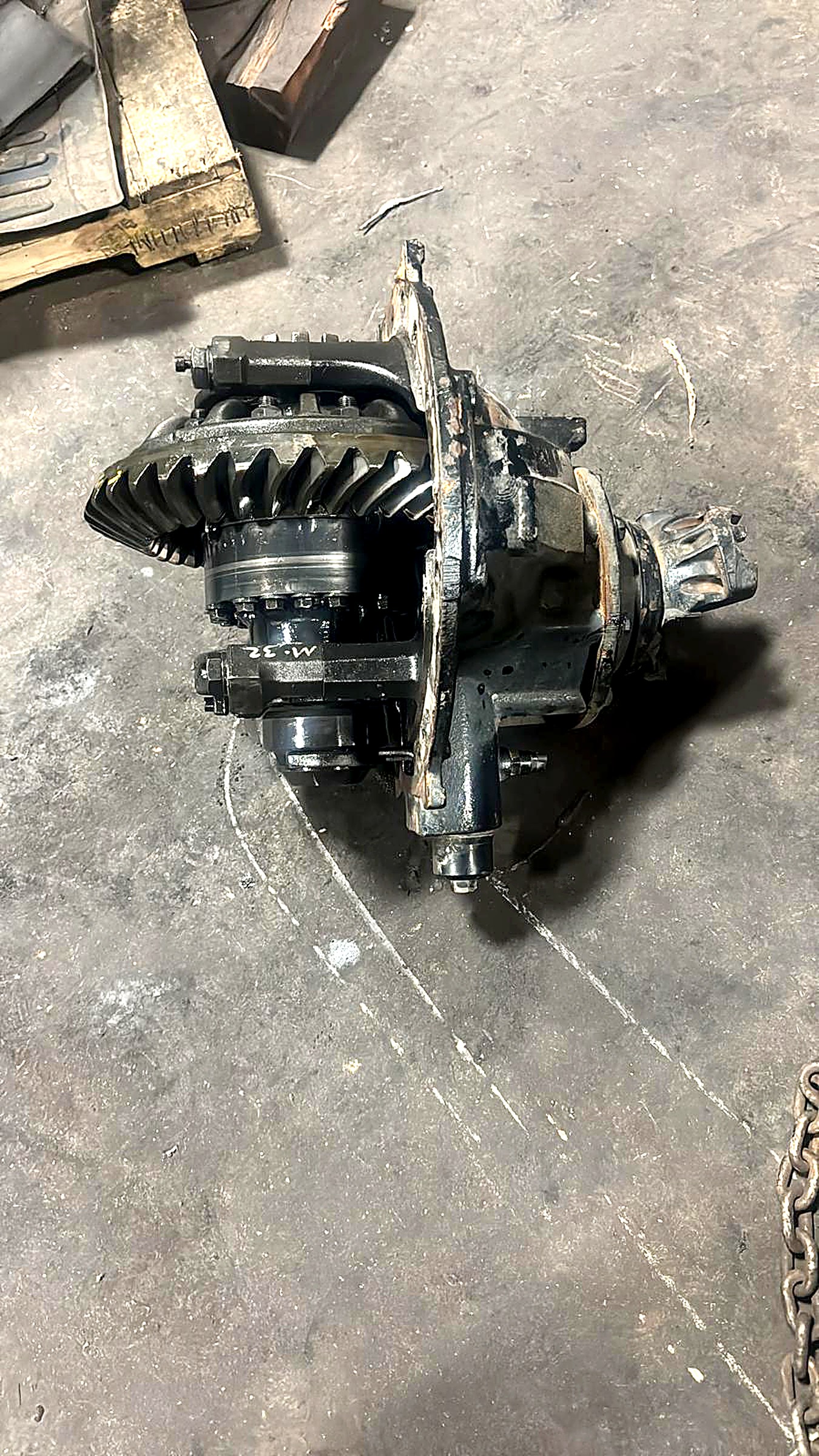 Differential assembly removed for repair